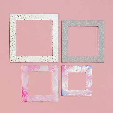 Набор рамок с фольгированием "Нежные чувства" (АртУзор)