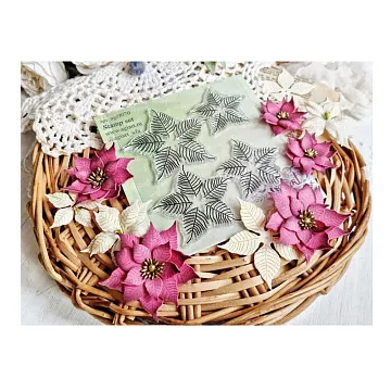 Штамп "Бархатная пуансеттия", 7х6,4 см (AgiArt)