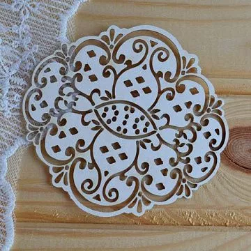 Украшение из чипборда "Салфетка 2" (Просто небо)