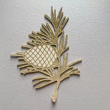 Чипборд "Веточка сосновая", 7,6 см (LeoMammy)