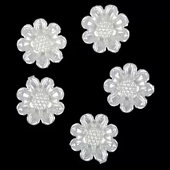 Акриловое украшение "Ромашка", цвет жемчужный, 1 шт (АртУзор)