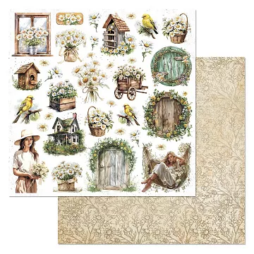 Бумага "Сезон ромашек. Детали" (ScrapMania)