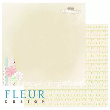 Бумага "Детская коллекция. Любимые сладости" (Fleur-design)