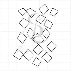 Штамп "Осколки", 5,5х8 см (Студия "Елена")