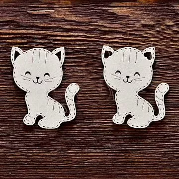 Набор украшений из чипборда "Котики 3" (AL)