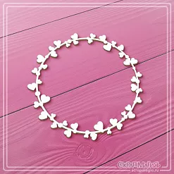 Чипборд "Круглая рама с сердечками", 7х7 см (СкрапМагия) Чипборд "Круглая рама с сердечками", 7х7 см (СкрапМагия)