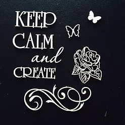 Набор украшений из чипборда "Завиток" (Fleur-design)