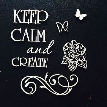 Набор украшений из чипборда "Завиток" (Fleur-design)