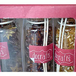 Набор бисера и пайеток "Рождество. Золотые звездочки" (DoCrafts)