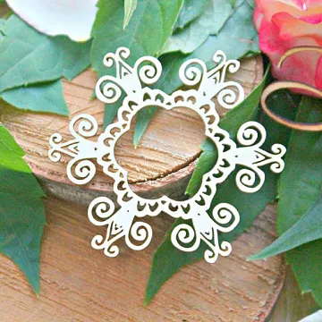 Украшение из чипборда "Узор. Рамка" (ScrapКрым)