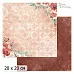 20х20 Бумага "Багряный винтаж. Дизайн 4" (ScrapMania) 20х20 Бумага "Багряный винтаж. Дизайн 4" (ScrapMania)