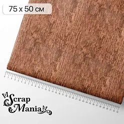 Отрез ткани 75х50 см "На лесной опушке. Древесный фон" (ScrapMania) Отрез ткани 75х50 см "На лесной опушке. Древесный фон" (ScrapMania)