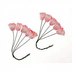 Букет тюльпанов "Бело-розовые",10 шт (ScrapBerry's) Букет тюльпанов "Бело-розовые",10 шт (ScrapBerry's)