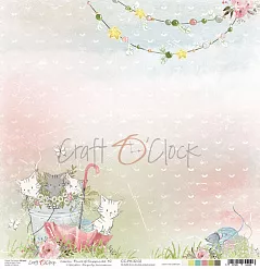 Бумага "Paws of happiness 02" (CraftO'clock)