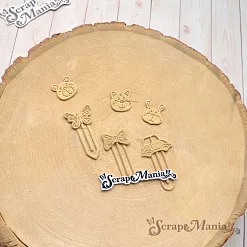 Нож "Детство. Скрепки", 1х3,1 см (ScrapMania)