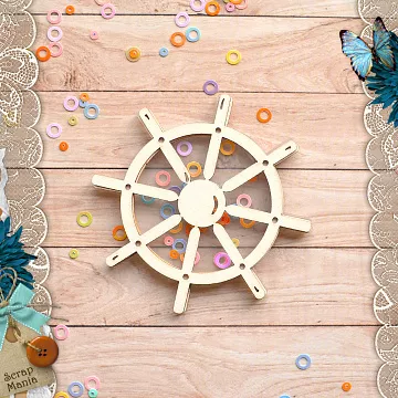 Чипборд "Морячок. Шейкер. Штурвал. Маленький" (ScrapMania)