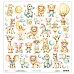 Бумага 30х30 см "Baby Safari. Для вырезания" (Mintay)
