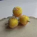 Букет "Яблоки засахаренные. Желтые", 2,6х1,8 см, 3 шт