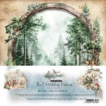 Набор бумаги 15х15 см "The World of Fairies", 24 листа (Alchemy of Art)
