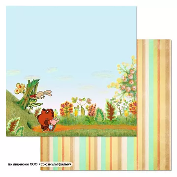 Бумага "Винни-Пух. Лист 3" (ScrapMania)