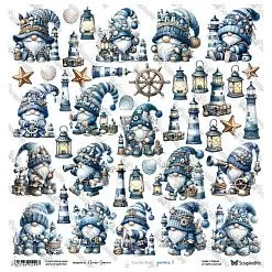 Бумага 30х30 см "4 him. Gnomes 3" (ScrapAndMe)