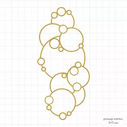 Нож "Пузырьки", 4,3х8,9 см (Mr.Painter)