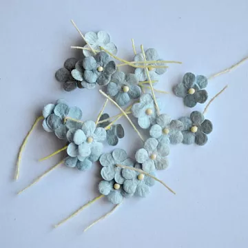 Набор мини-цветочков "Голубые", 20 шт (Craft)