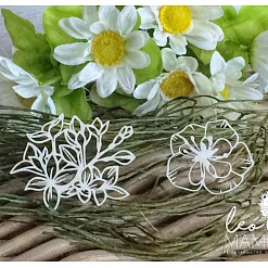 Набор украшений из чипборда "Цветочки" (LeoMammy)