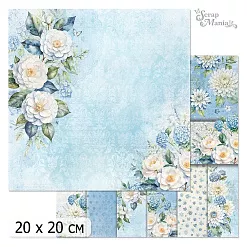 20х20 Бумага "Цветочный вернисаж. Голубой. Дизайн-Обложка" (ScrapMania) 20х20 Бумага "Цветочный вернисаж. Голубой. Дизайн-Обложка" (ScrapMania)