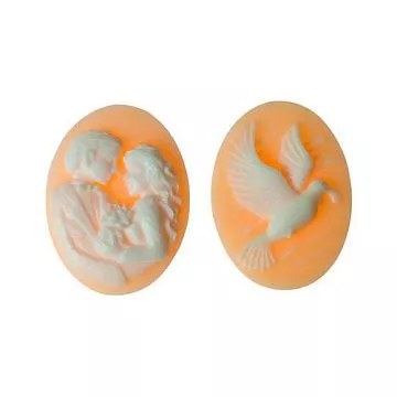 Набор камей "Свадебный", цвет персиковый (ScrapBerry's)