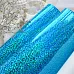 Отрез экокожи 30х69 см "Глянцевый глиттер. Бирюзовый" (Pty Китай)
