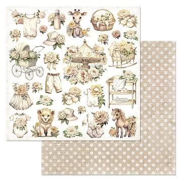 Бумага "Плюшевые малыши. Детали" (ScrapMania)