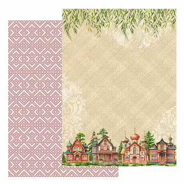 Бумага А4 "Русские традиции. Деревня" (Scrapmama)