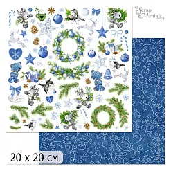 20х20 Бумага "Волшебный снегопад. Дизайн 10" (ScrapMania) 20х20 Бумага "Волшебный снегопад. Дизайн 10" (ScrapMania)
