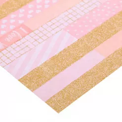 Бумага с глиттером 18,5х20 см "Нежная любовь" (АртУзор)