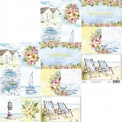 Бумага "Summer colors. Карточки" (Scrapodelie) Бумага "Summer colors. Карточки" (Scrapodelie)