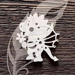 Украшение из чипборда "Дракоша с цветочком" (ArtLines) Украшение из чипборда "Дракоша с цветочком" (ArtLines)