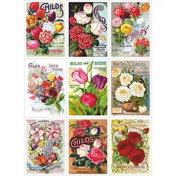 Скрап-карта А4 "Калейдоскоп цветов" (ScrapMania)