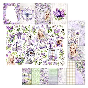 Бумага "Времена года: весна. Картинки" (ScrapMania)