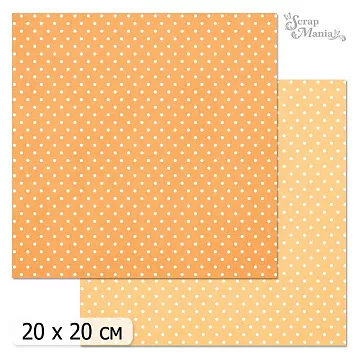 20х20 Бумага "Фономикс. Горошки. Дизайн 5" (ScrapMania)
