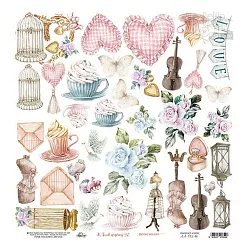 Бумага 30х30 см "Touch of spring. Для вырезания" (Alchemy of Art)