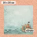 Калька 20х20 см "Маленький пират 03", плотность 110 гр/м2 (ScrapMania)