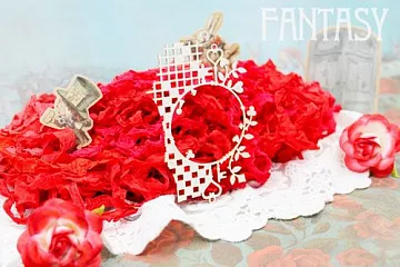 Украшение из чипборда "Рамка с элементами" (Fantasy)