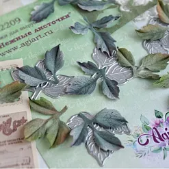 Нож "Нежные листочки", 3,8х4,1 см (AgiArt)