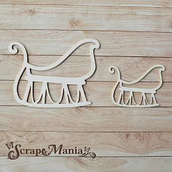 Чипборд "Снеговички. Шейкер. Сани маленькие" (ScrapMania) Чипборд "Снеговички. Шейкер. Сани маленькие" (ScrapMania)