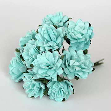 Букет астр "Бирюзовые", 10 шт (Craft)