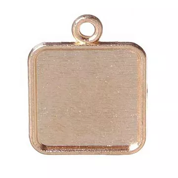 Основа под кабошон "Квадрат", цвет золото