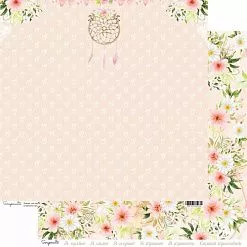 Бумага 30х30 см "Балерина. Цветы" (Scrapmama)