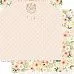 Бумага 30х30 см "Балерина. Цветы" (Scrapmama)