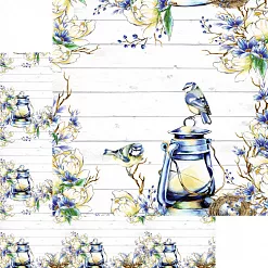 Бумага "Spring birds - 3" (SunnyCraft)